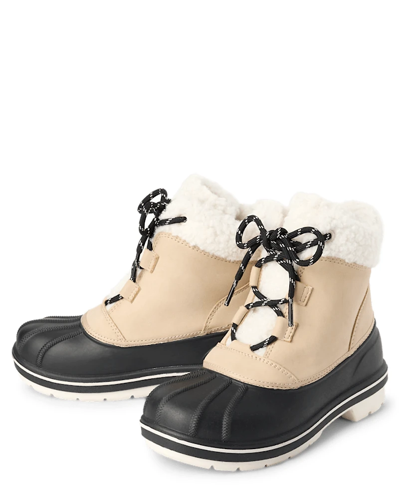 Girls Colorblock All Weather Boots