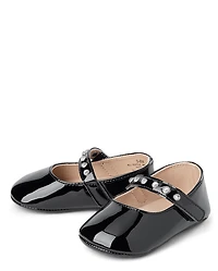 Baby Girls Studded Ballet Flats