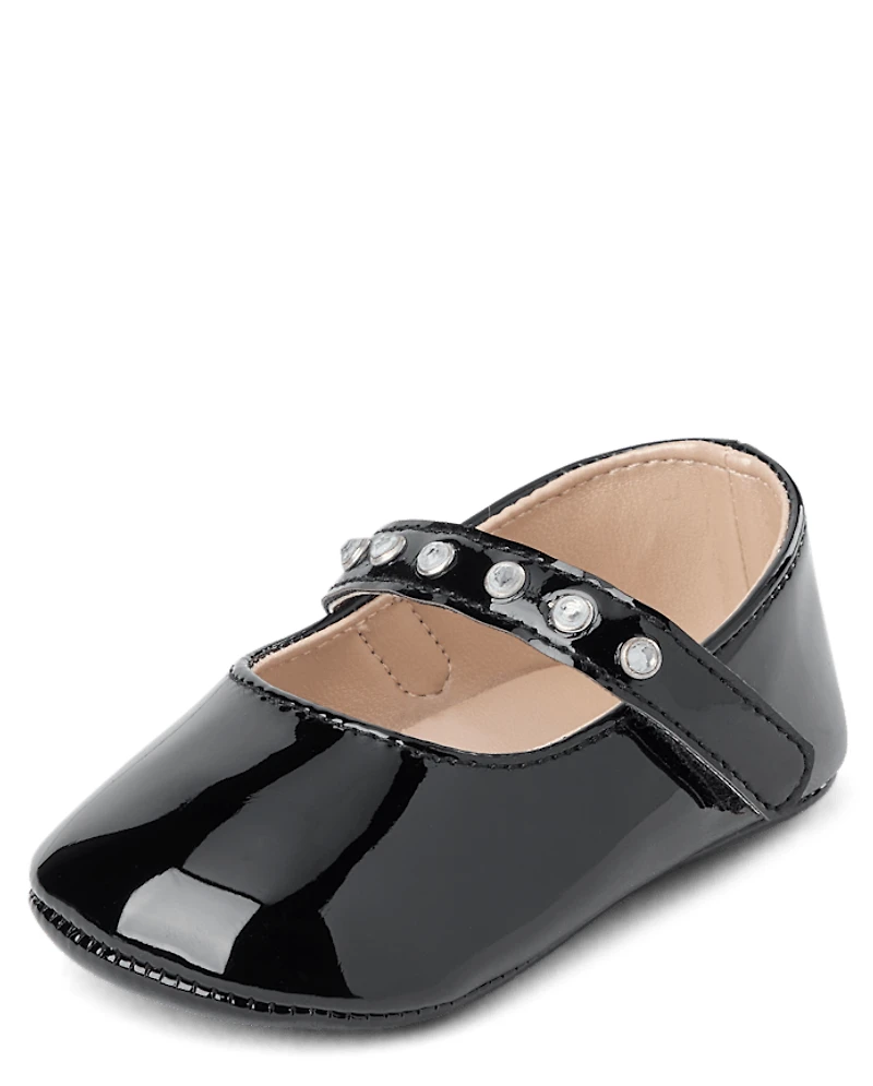 Baby Girls Studded Ballet Flats