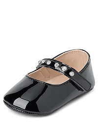 Baby Girls Studded Ballet Flats