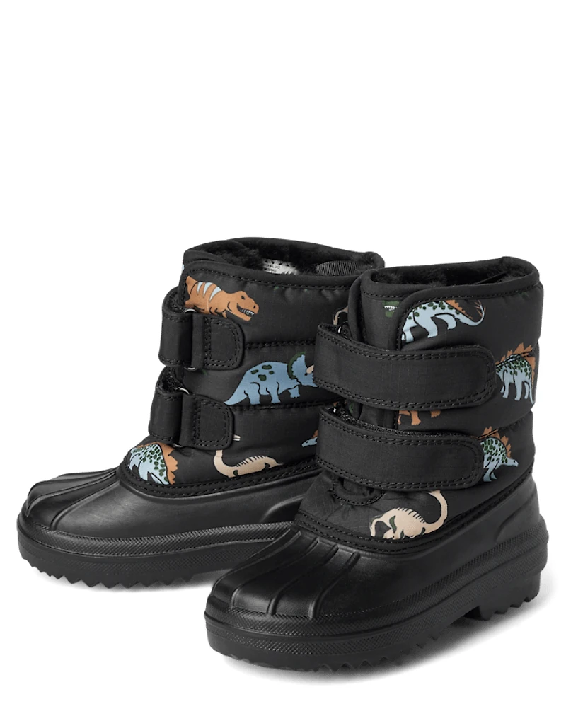 Bottes toutes saisons Dino pour tout-petits garçons