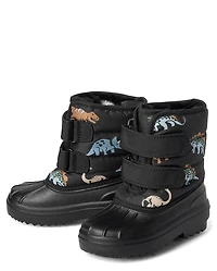 Bottes toutes saisons Dino pour tout-petits garçons
