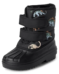 Bottes toutes saisons Dino pour tout-petits garçons