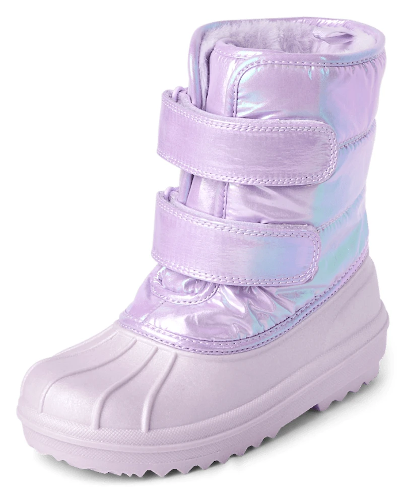 Girls Iridescent All Weather Boots