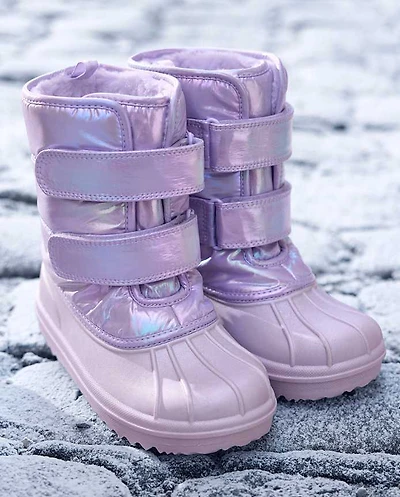 Girls Iridescent All Weather Boots