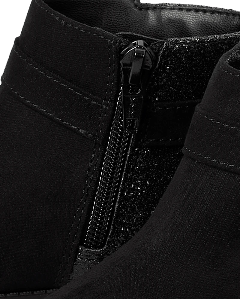 Bottines à fausses perles pour petites filles