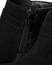 Bottines à fausses perles pour petites filles