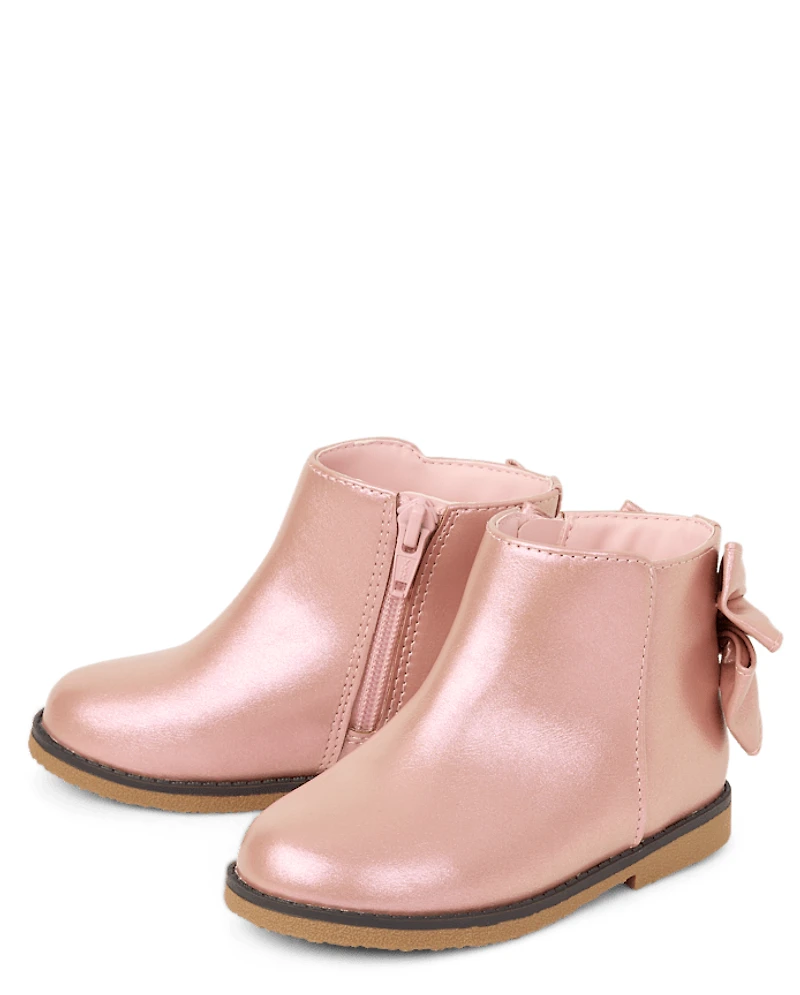 Toddler Girls Shimmer Bow Boots