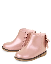 Toddler Girls Shimmer Bow Boots