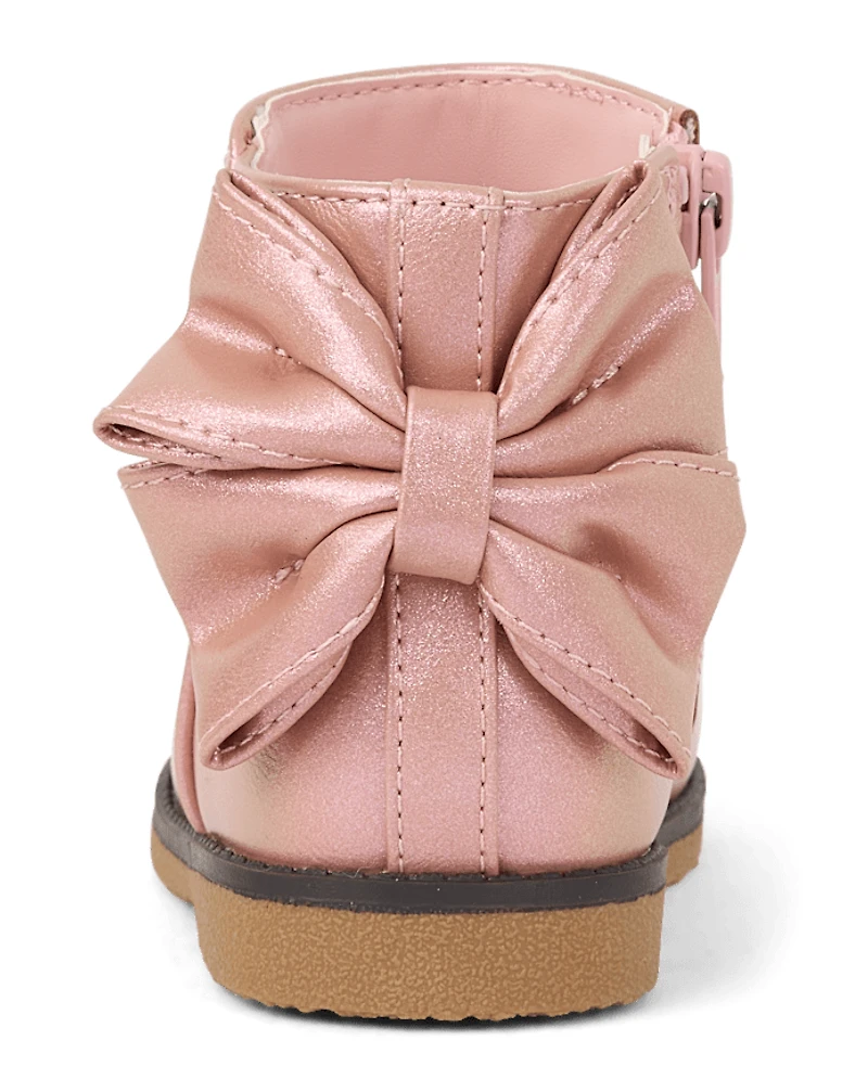 Toddler Girls Shimmer Bow Boots