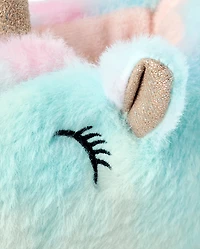 Toddler Girls Rainbow Unicorn Slippers