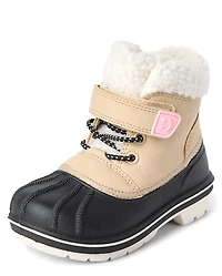 Bottes toutes saisons à blocs de couleurs pour petites filles