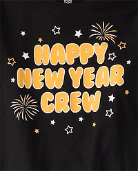 Pyjamas en coton assortis pour toute la famille, motif Nouvel An, adultes