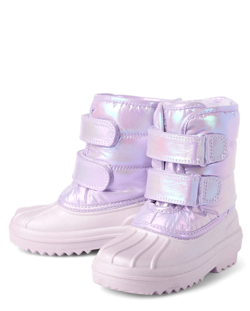 Toddler Girls Iridescent All Weather Boots