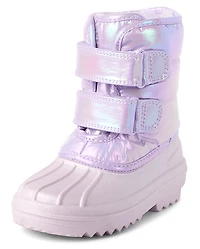 Toddler Girls Iridescent All Weather Boots