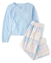Girls Plaid Pajamas