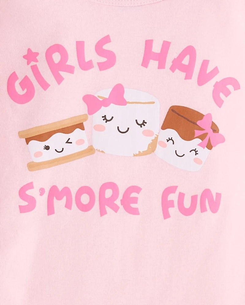 Pyjama en coton ajusté S'more pour filles