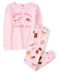 Pyjama en coton ajusté S'more pour filles