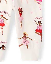 Baby And Toddler Girls Ballerina Snug Fit Cotton Pajamas