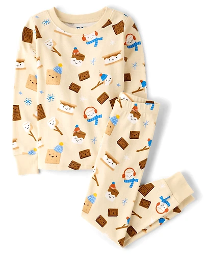 Pyjama en coton ajusté S'mores pour garçon
