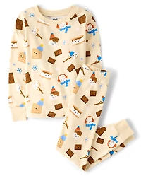 Pyjama en coton ajusté S'mores pour garçon