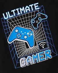 Boys Glow Gamer Snug Fit Cotton Pajamas