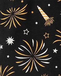 Pyjamas en coton assortis pour bébé et tout-petit, motif lumineux le Nouvel An