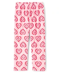 Girls Heart Microfleece Pajama Pants