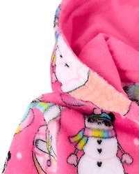 Girls Winter Dessert One Piece Pajamas - Cozy Fleece