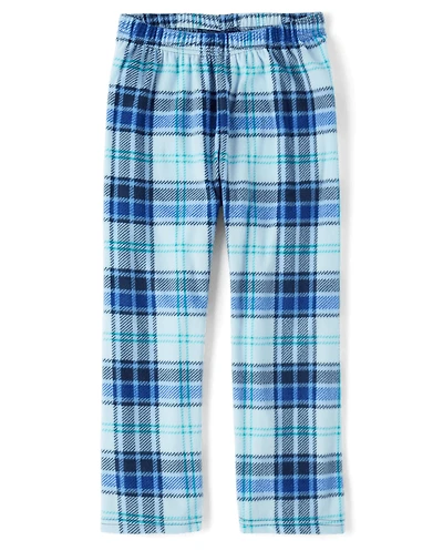 Boys Plaid Microfleece Pajama Pants