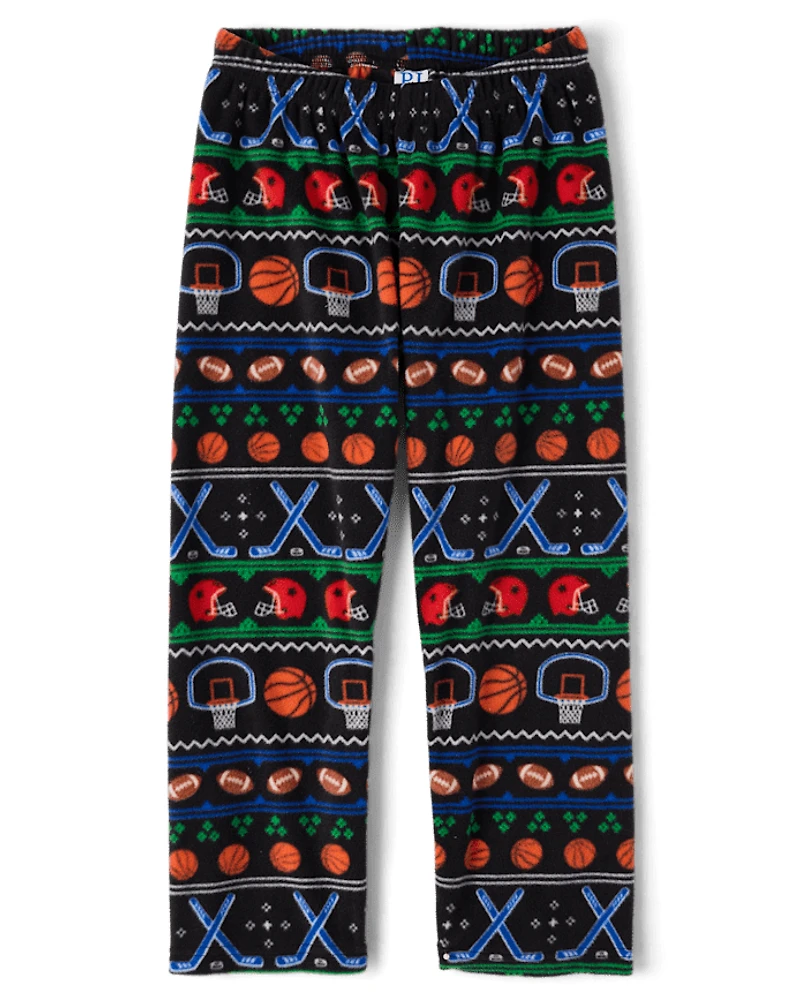 Boys Sports Microfleece Pajama Pants