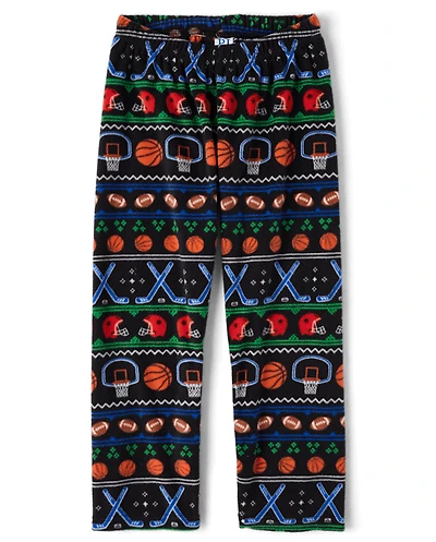 Boys Sports Microfleece Pajama Pants