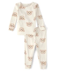 Pyjamas en velours ours pour bébés et petites filles