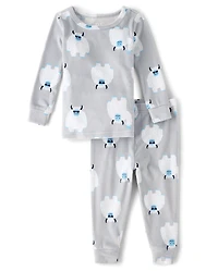 Pyjamas en velours Yeti pour bébés et petits garçons