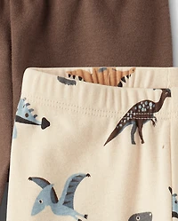 Baby Boys Dino Pants 2-Pack