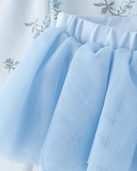 Lot de 2 leggings tutu fleuris pour bébé fille