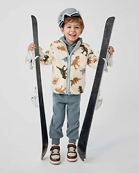 Baby And Toddler Embroidered Patch Sueded Rib 2-Piece Outfit Set