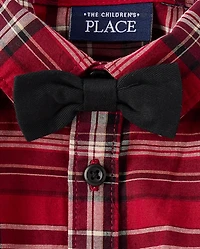 Baby Boys Matching Family Plaid 2-Piece Outfit Set