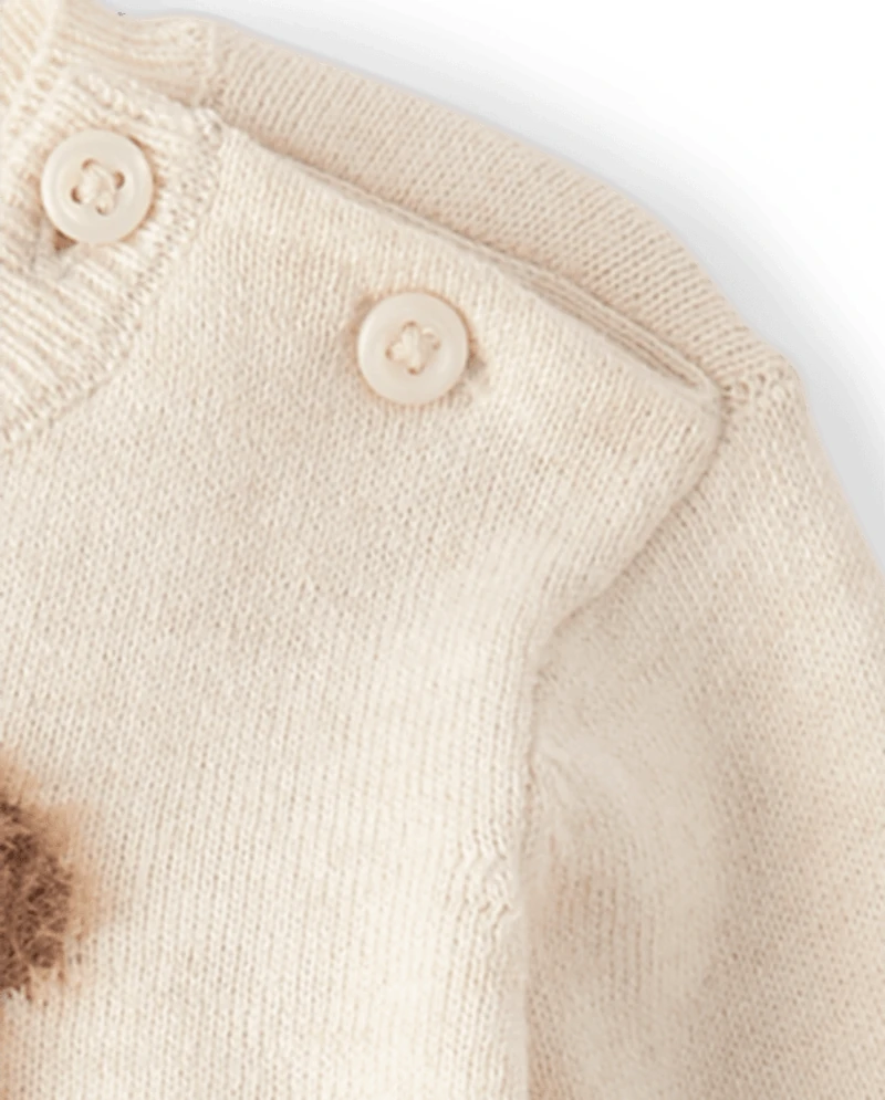 Baby Boys Intarsia Bear Sweater 2-Piece Playwear Set