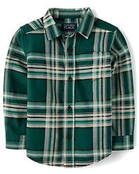 Baby And Toddler Boys Matching Family Plaid Oxford Button Up Shirt