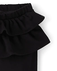 Baby Girls Leopard Ruffle Leggings 2-Pack