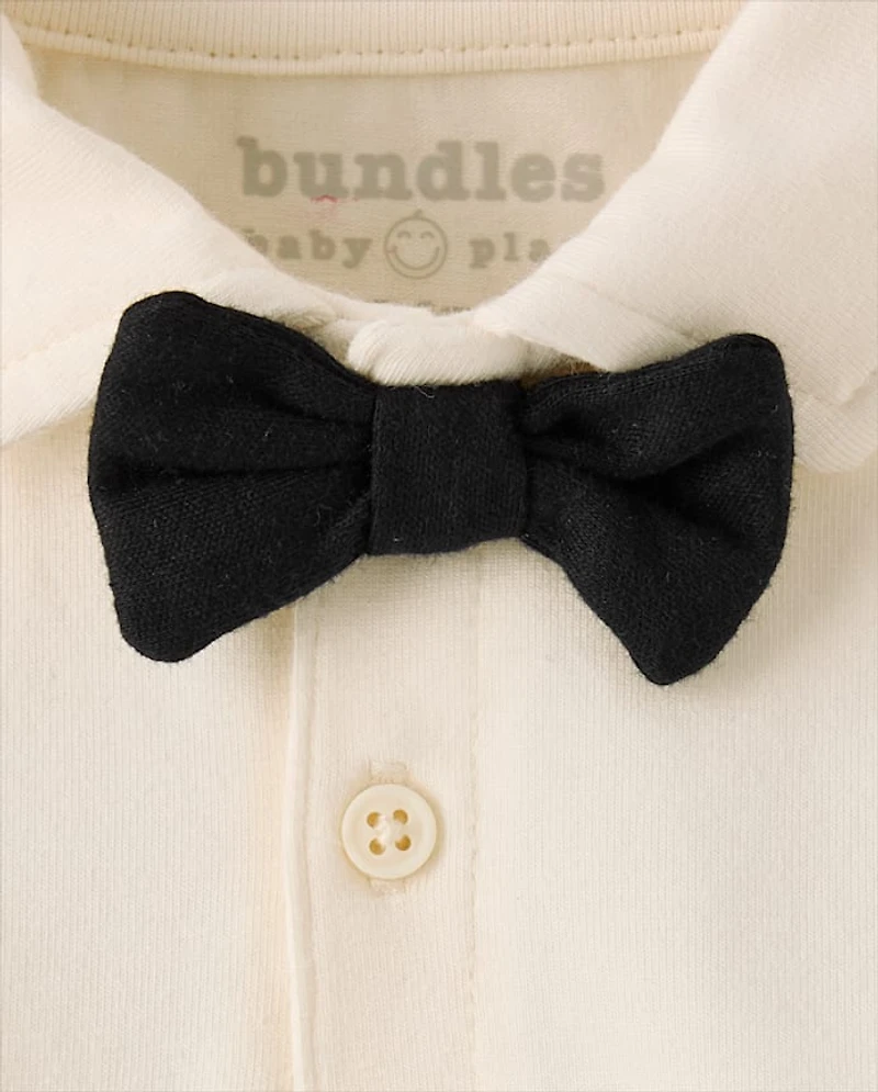 Baby Boys Polo Bodysuit 2-Piece Outfit Set