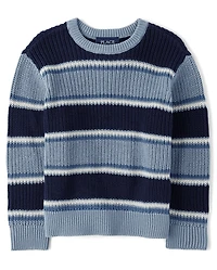 Baby And Toddler Boys Striped Chunky Sweater