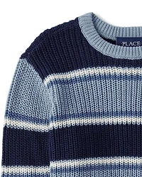 Baby And Toddler Boys Striped Chunky Sweater