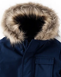 Baby And Toddler Midweight Microfleece Lined Utility Parka Jacket