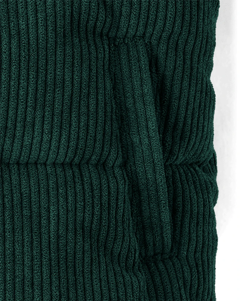 Baby And Toddler Embroidered Tree Heavyweight Sherpa Lined Corduroy Puffer Jacket