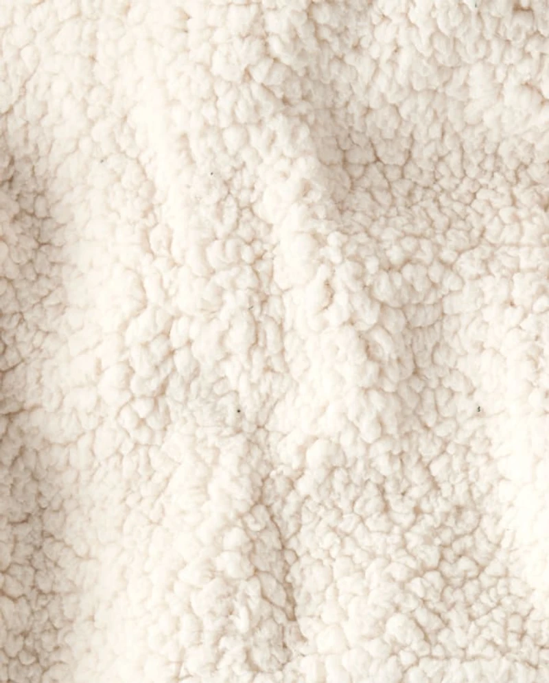 Baby And Toddler Embroidered Tree Heavyweight Sherpa Lined Corduroy Puffer Jacket