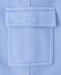 Baby And Toddler Garment Dyed Premium Fleece Cargo Lounge Pants