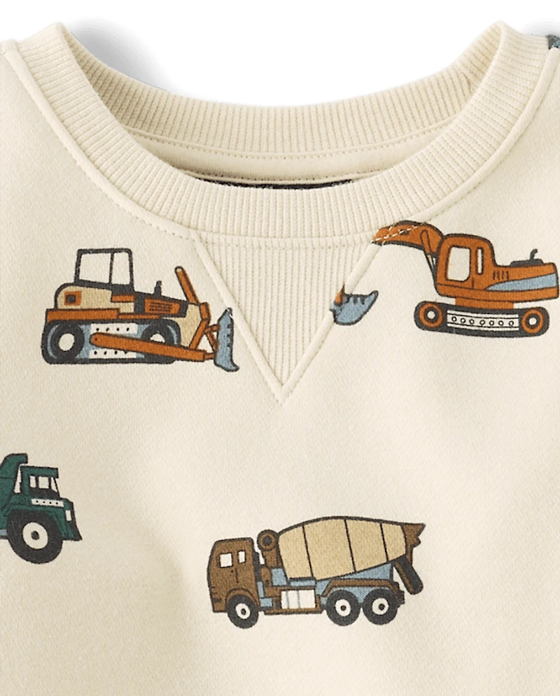 Sweat-shirt en polaire imprimé de qualité supérieure pour bébés et tout-petits garçons