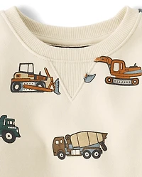 Sweat-shirt en polaire imprimé de qualité supérieure pour bébés et tout-petits garçons
